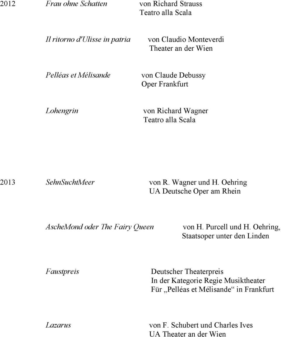 Oehring UA Deutsche Oper am Rhein AscheMond oder The Fairy Queen von H. Purcell und H.