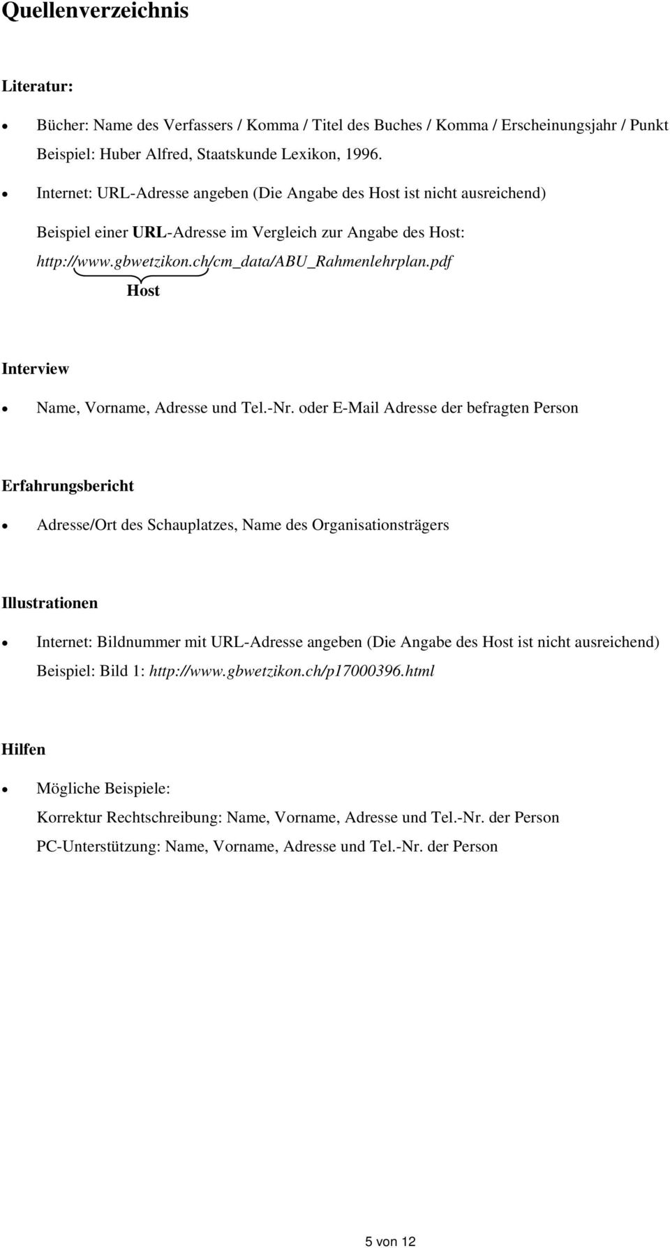 pdf Host Interview Name, Vorname, Adresse und Tel.-Nr.