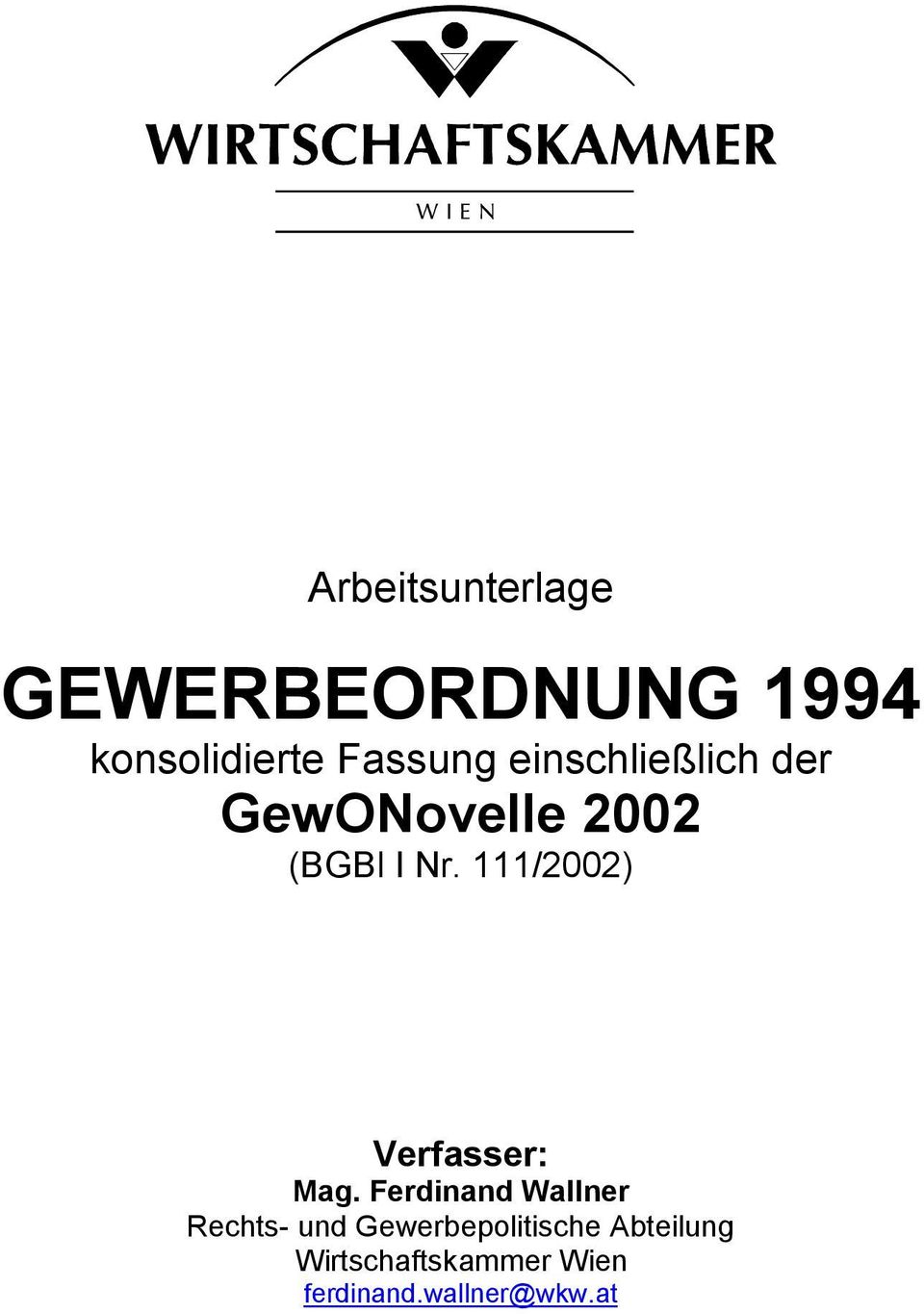 111/2002) Verfasser: Mag.
