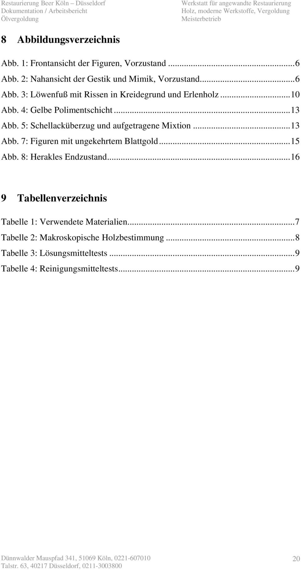 .. 15 Abb. 8: Herakles Endzustand... 16 9 Tabellenverzeichnis Tabelle 1: Verwendete Materialien.