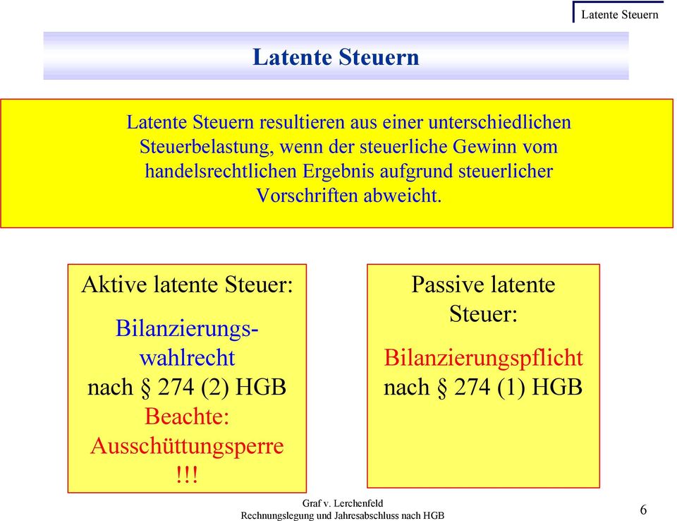 aufgrund steuerlicher Vorschriften abweicht.