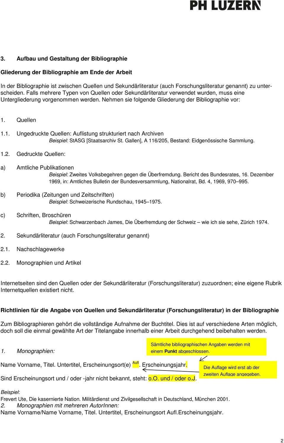 Quellen 1.1. Ungedruckte Quellen: Auflistung strukturiert nach Archiven StASG [Staatsarchiv St. Gallen], A 116/20