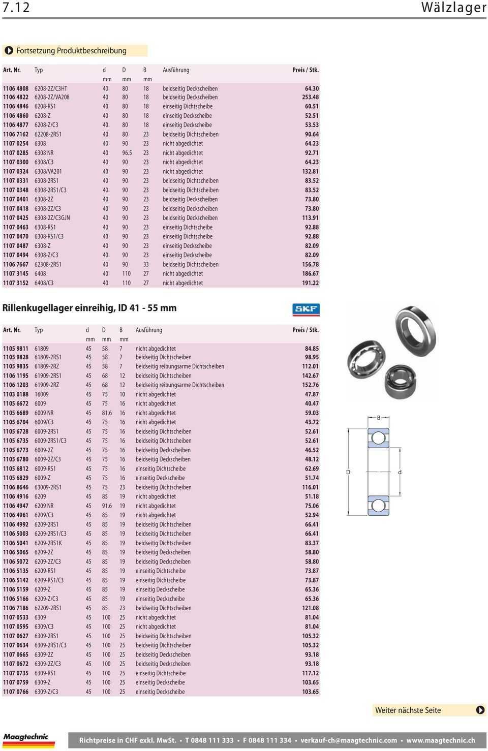 51 1106 4877 6208-Z/C3 40 80 18 einseitig eckscheibe 53.53 1106 7162 62208-2RS1 40 80 23 beiseitig ichtscheiben 90.64 1107 0254 6308 40 90 23 nicht abgeichtet 64.23 1107 0285 6308 NR 40 96.