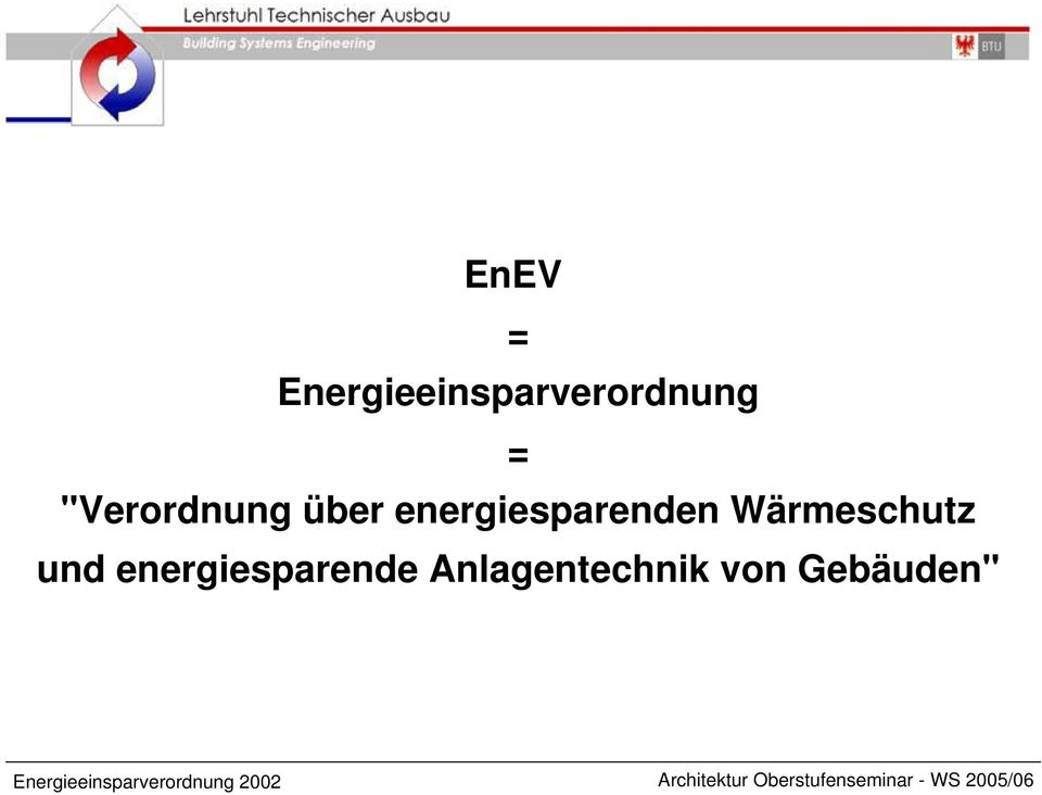 energiesparenden Wärmeschutz