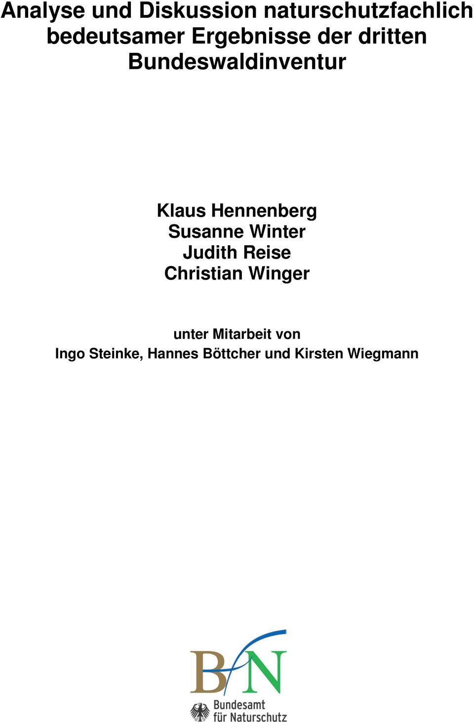 Hennenberg Susanne Winter Judith Reise Christian Winger