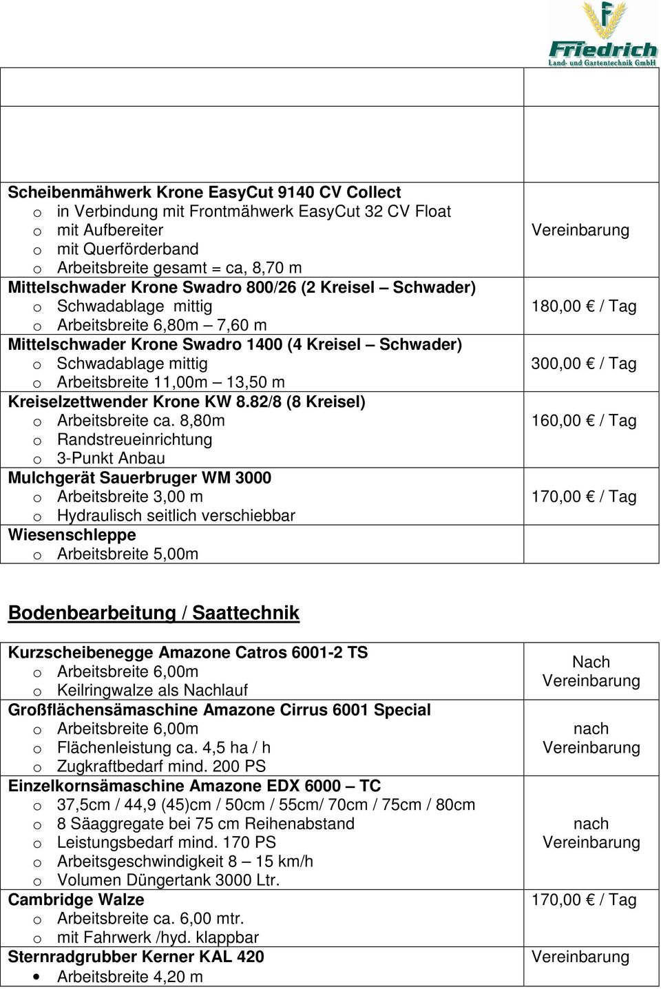 Kreiselzettwender Krone KW 8.82/8 (8 Kreisel) o Arbeitsbreite ca.
