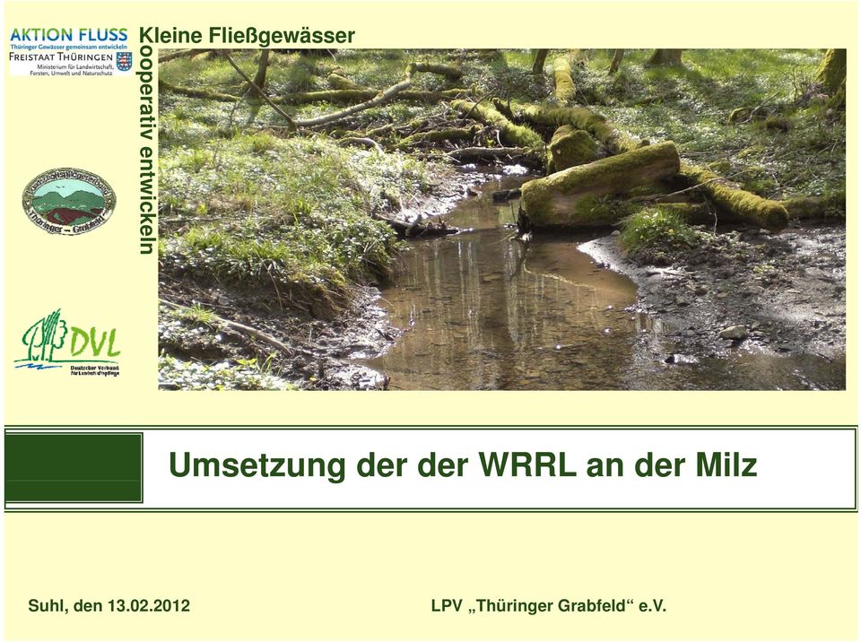 Umsetzung der der WRRL