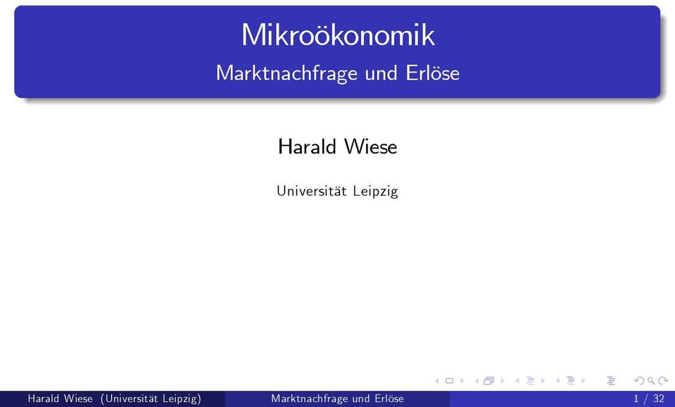 Leizig Harald Wiese (Universität