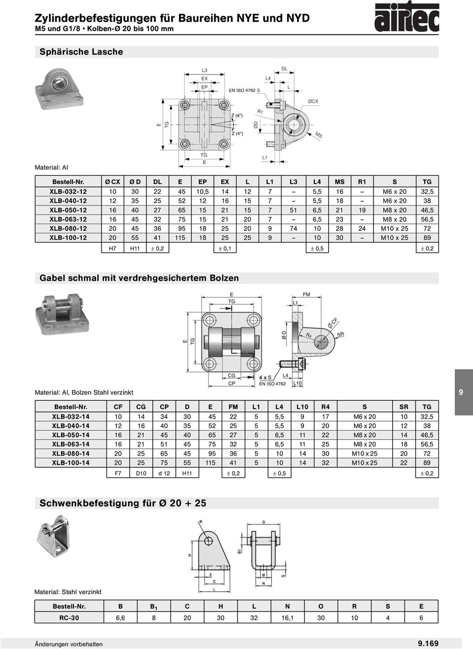 x 20 46,5 XLB-063-12 16 45 32 75 15 21 20 7 6,5 23 M8 x 20 56,5 XLB-080-12 20 45 36 95 18 25 20 9 74 10 28 24 M10 x 25 72 XLB-100-12 20 55 41 115 18 25 25 9 10 30 M10 x 25 89 H7 H11 ± 0,2 ± 0,1 ± 0,5