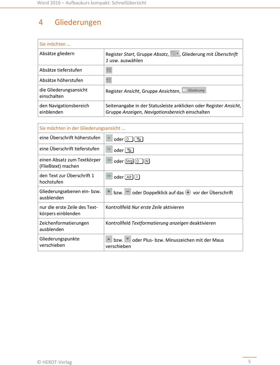 oder Register Ansicht, Gruppe Anzeigen, Navigationsbereich einschalten Sie möchten in der Gliederungsansicht.