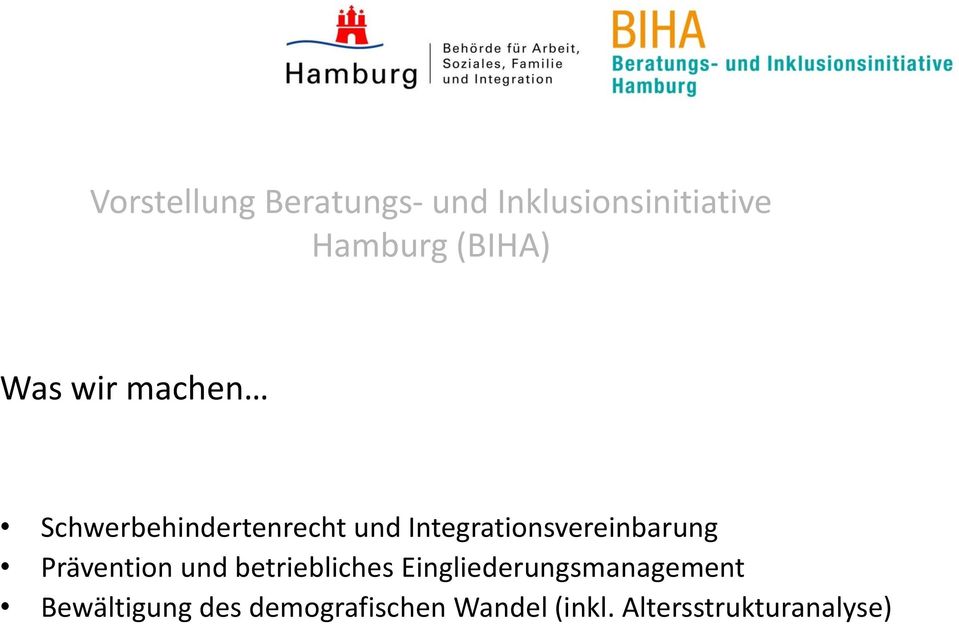 Integrationsvereinbarung Prävention und betriebliches