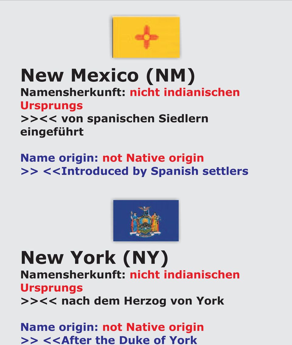 Spanish settlers New York (NY) nicht indianischen >><< nach