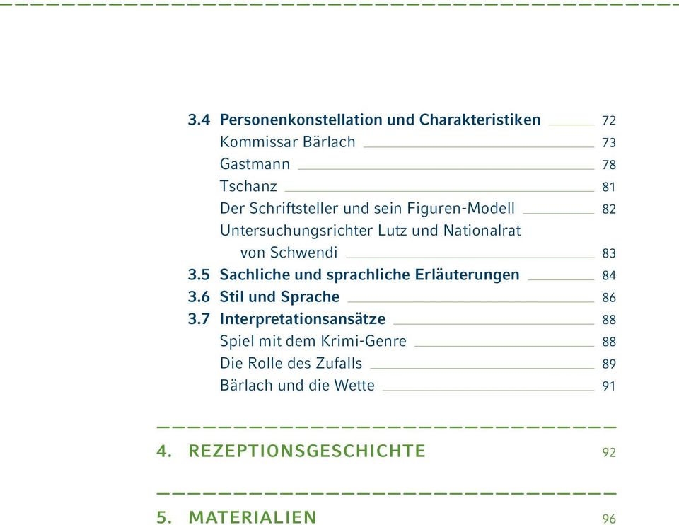 5 Sachliche und sprachliche Erläuterungen 84 3.6 Stil und Sprache 86 3.