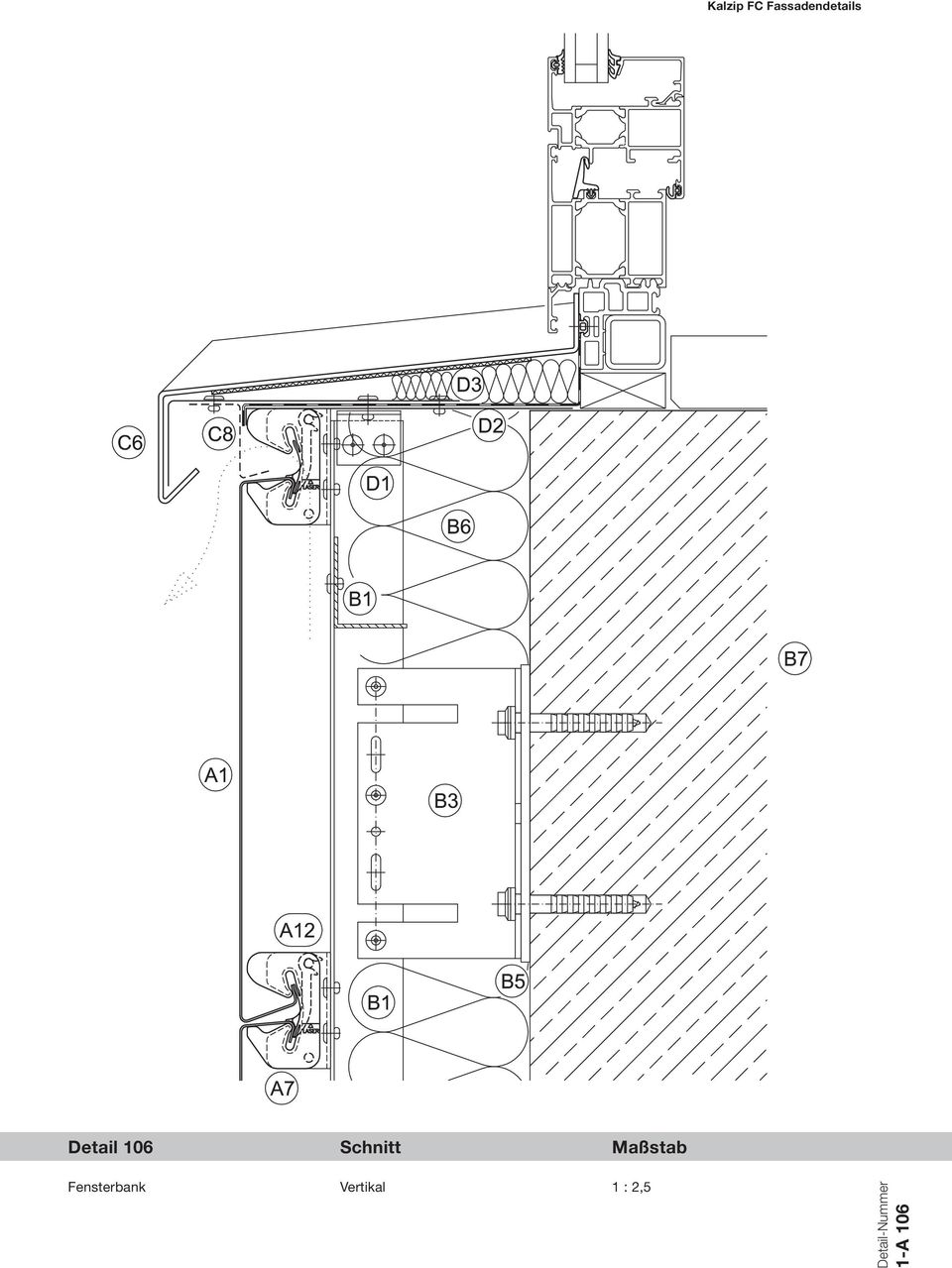 Vertikal 1 : 2,5