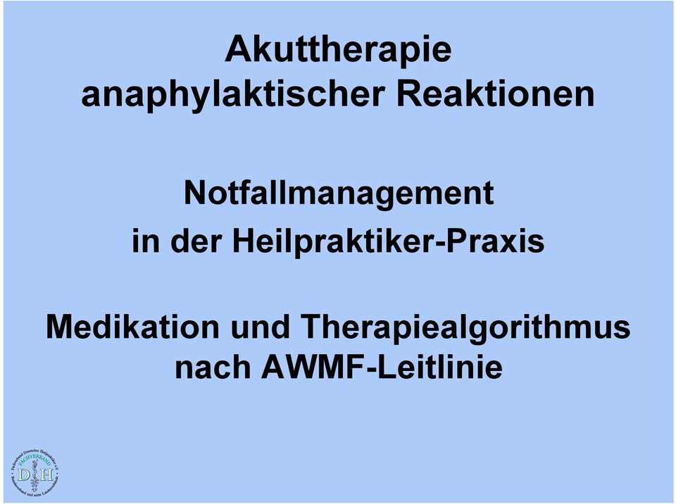 Heilpraktiker-Praxis Medikation und