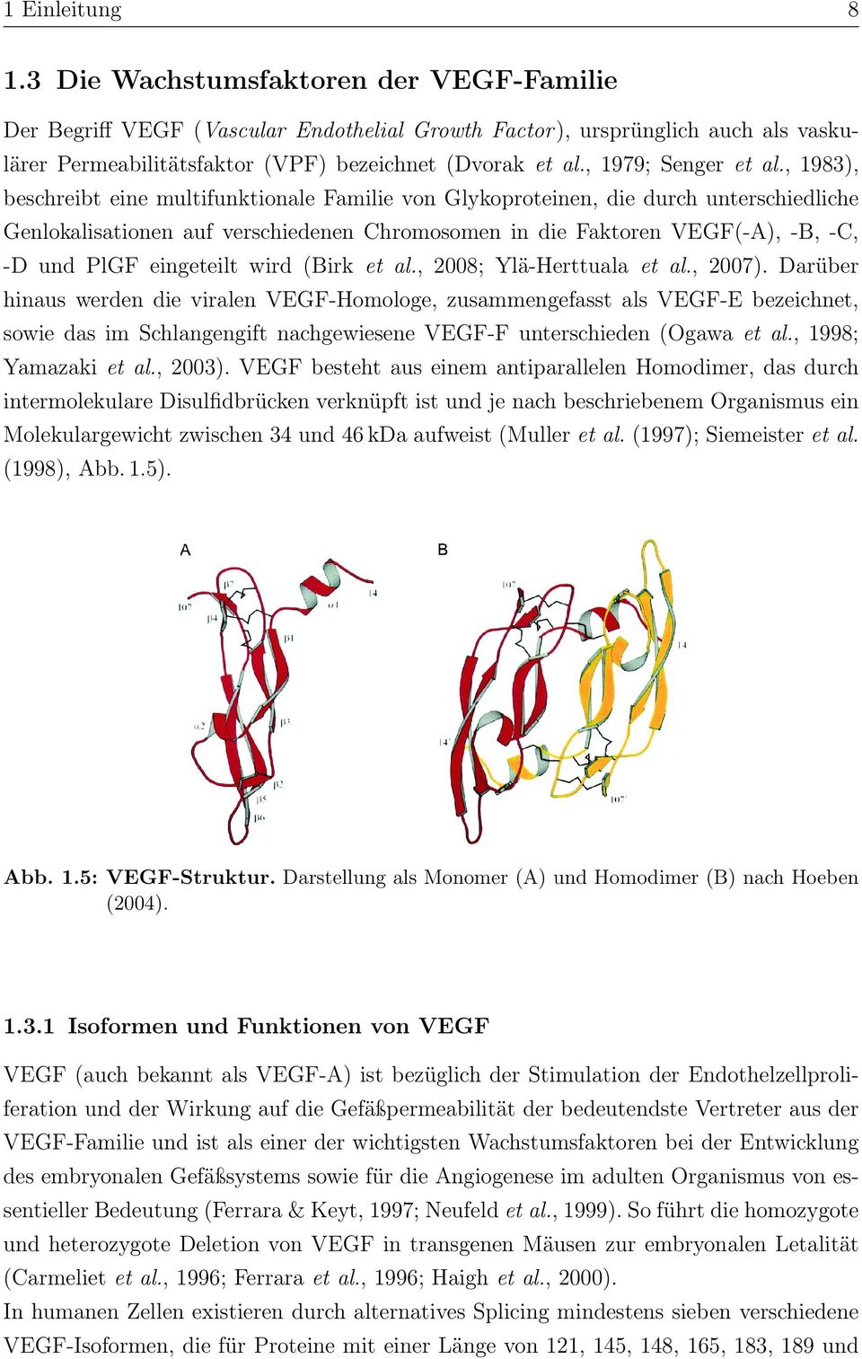 , 1983), beschreibt eine multifunktionale Familie von Glykoproteinen, die durch unterschiedliche Genlokalisationen auf verschiedenen Chromosomen in die Faktoren VEGF(-A), -B, -C, -D und PlGF