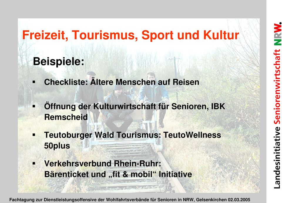 Senioren, IBK Remscheid Teutoburger Wald Tourismus: