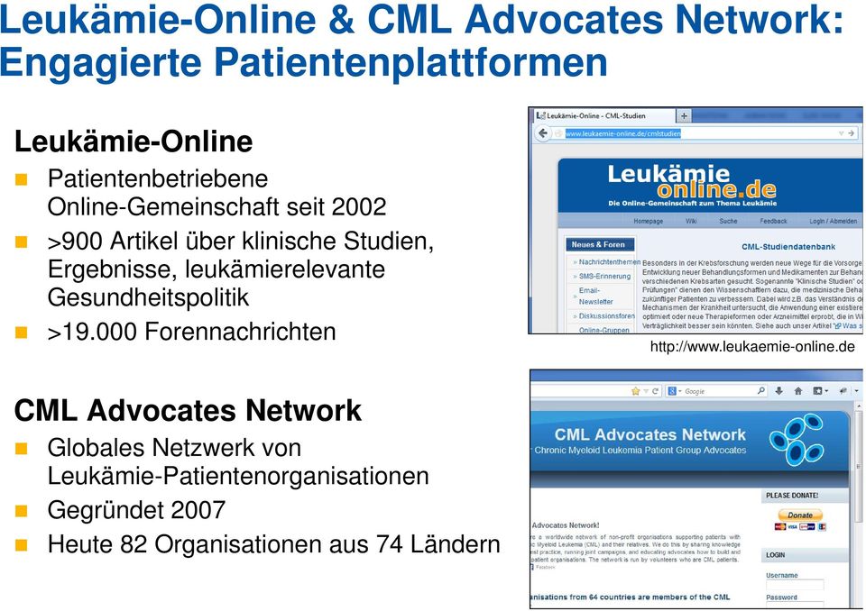 leukämierelevante Gesundheitspolitik >19.000 Forennachrichten http://www.leukaemie-online.