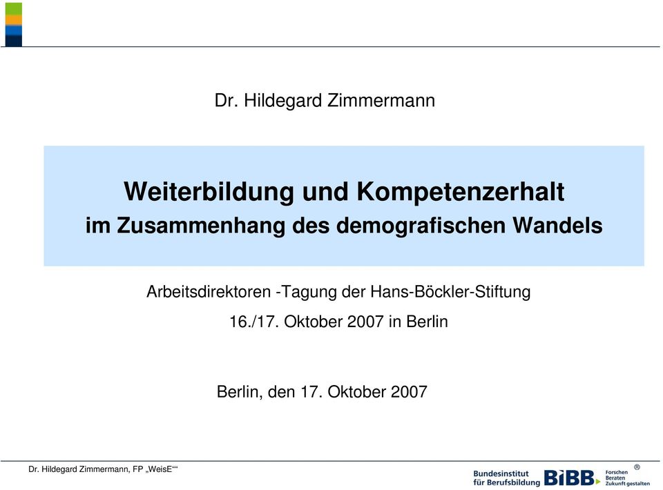 -Tagung der Hans-Böckler-Stiftung 16./17.