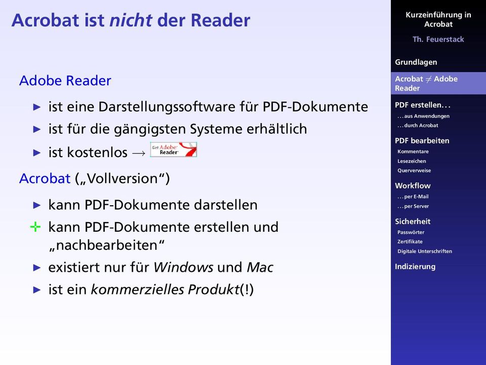 PDF-Dokumente darstellen kann PDF-Dokumente erstellen und nachbearbeiten