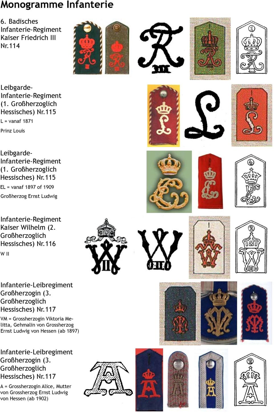 116 W II Infanterie-Leibregiment Großherzogin (3. Großherzoglich Hessisches) Nr.