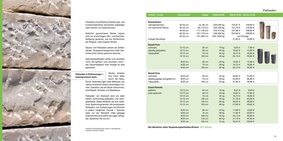 Säulen und Palisaden setzen als Solitärsäulen, Gruppenarrangements oder Gartenleuchten starke optische Akzente.