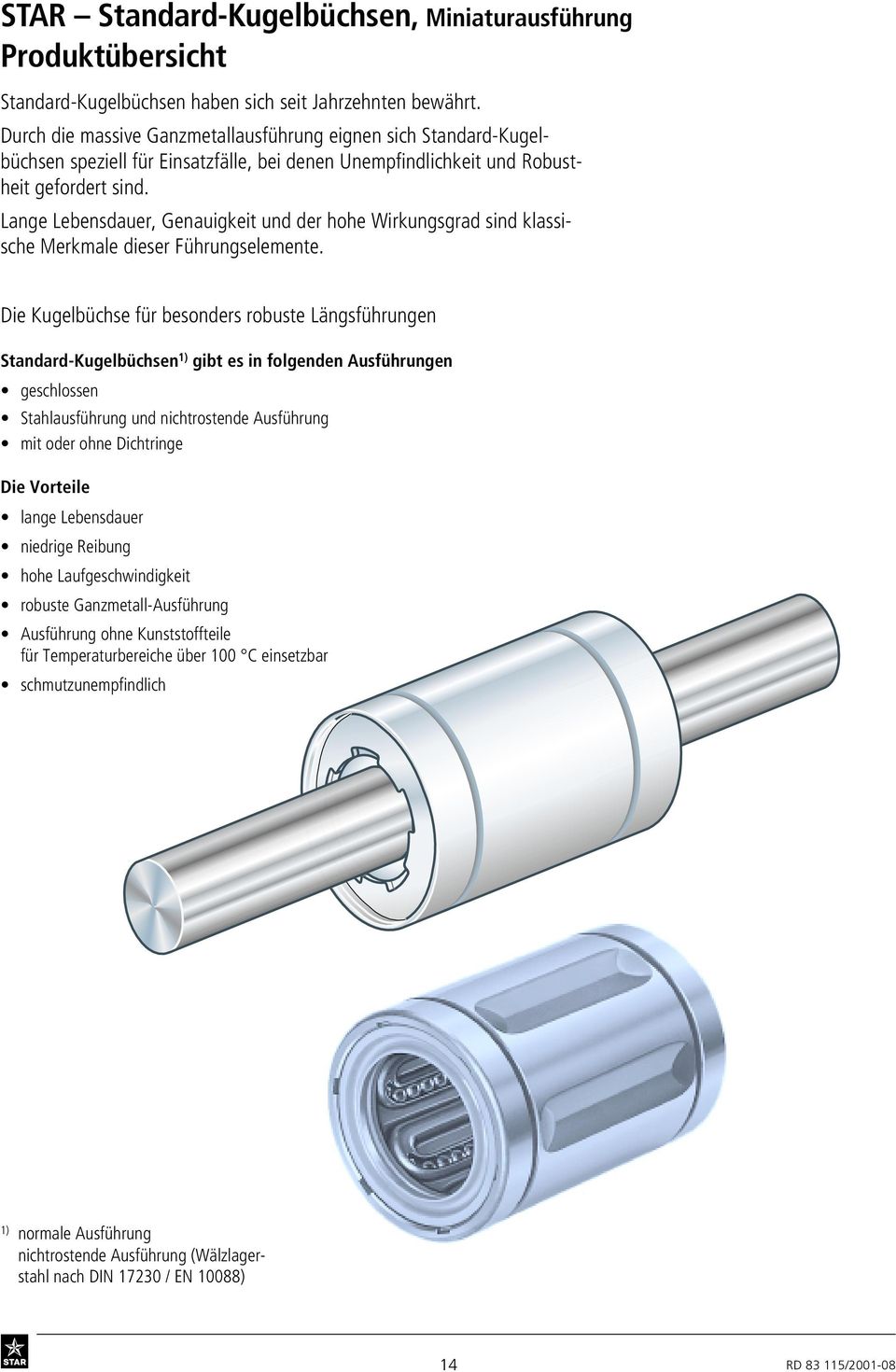 Lange Lebensdauer, Genauigkeit und der hohe Wirkungsgrad sind klassische Merkmale dieser Führungselemente.