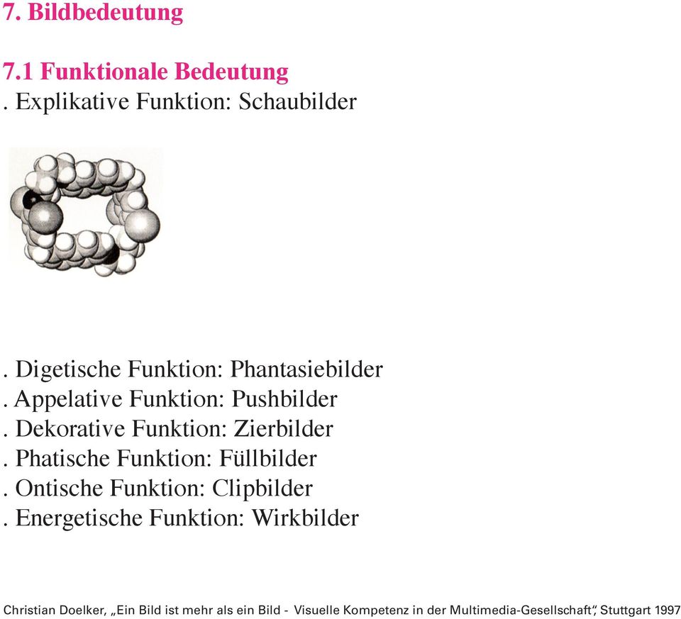 Digetische Funktion: Phantasiebilder. Appelative Funktion: Pushbilder.