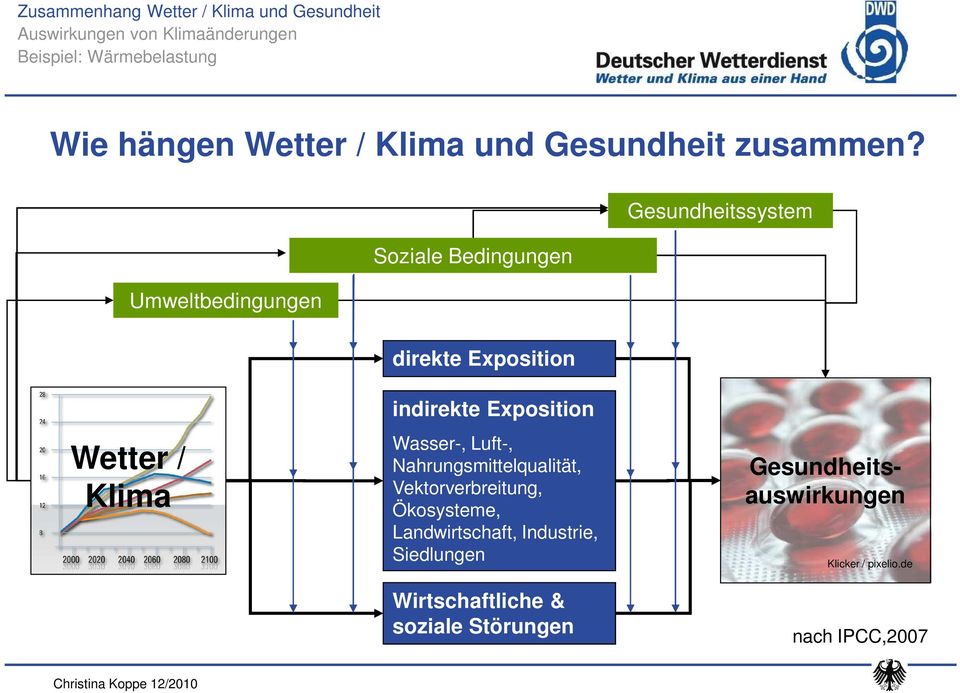 indirekte Exposition Wasser-, Luft-, Nahrungsmittelqualität, Vektorverbreitung, Ökosysteme,