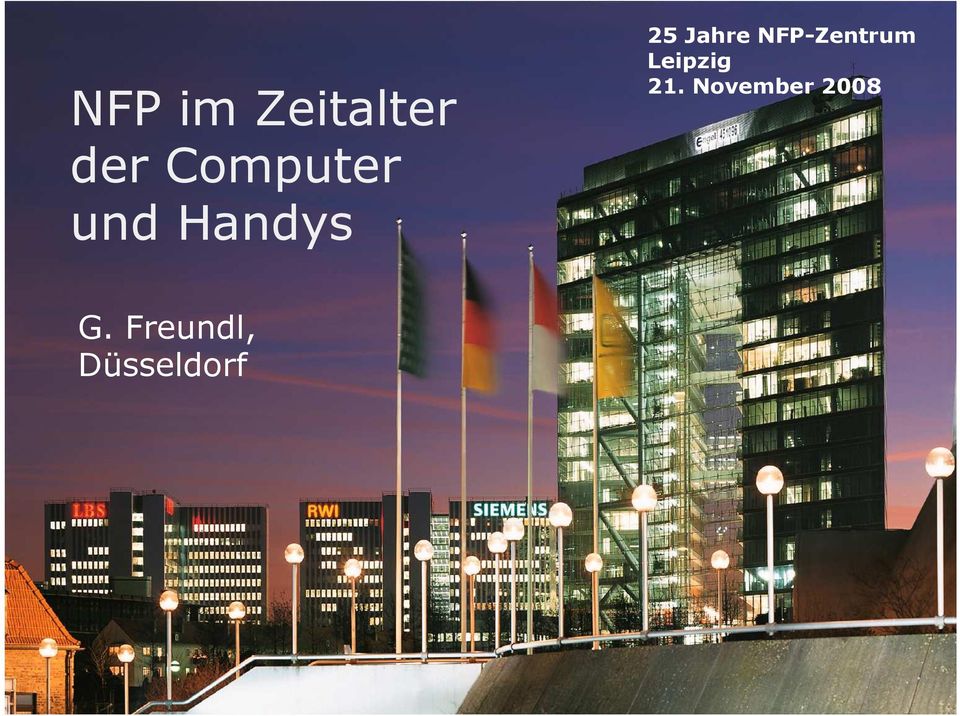 Jahre NFP-Zentrum Leipzig
