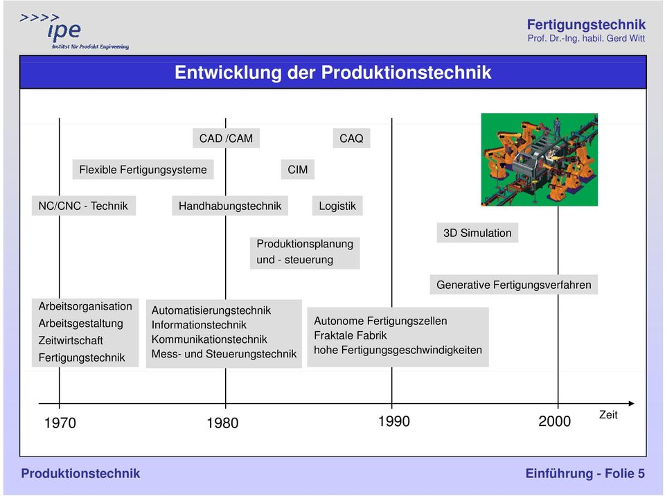 Automatisierungstechnik Informationstechnik Kommunikationstechnik Mess- und Steuerungstechnik Autonome Fertigungszellen