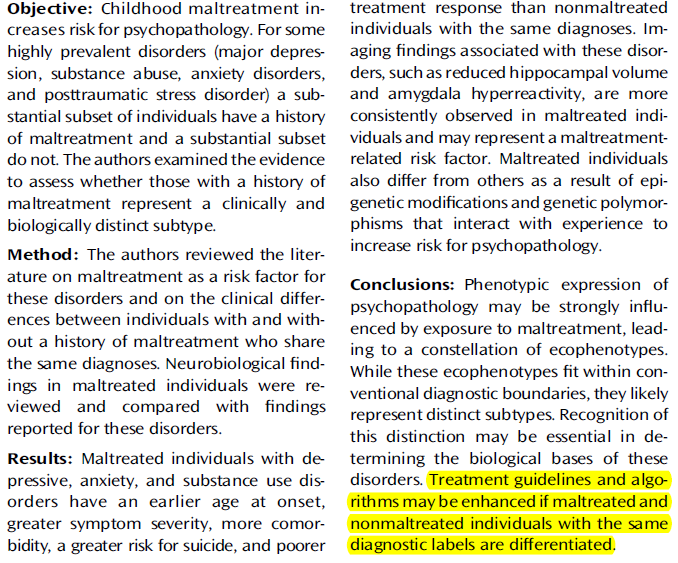 Teicher et al, Am J Psychiatry, 2013 Eine klinisch und biologisch distinkte Subgruppe Treatment guidelines and
