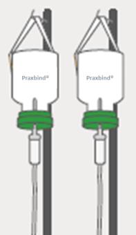 Die Anwendung von Praxbind (Idarucizumab) Intravenöse Kurzinfusion oder Bolus Fachinformation Praxbind Zusammensetzung Eine Ampulle (50 ml) enthält 2,5 g Idarucizumab* Ampullen enthalten fertige