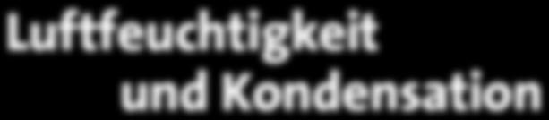 22 Luftfeuchtigkeit und Kondensation Kondensationsformen In welcher Form kann der Wasserdampf in der Natur kondensieren?