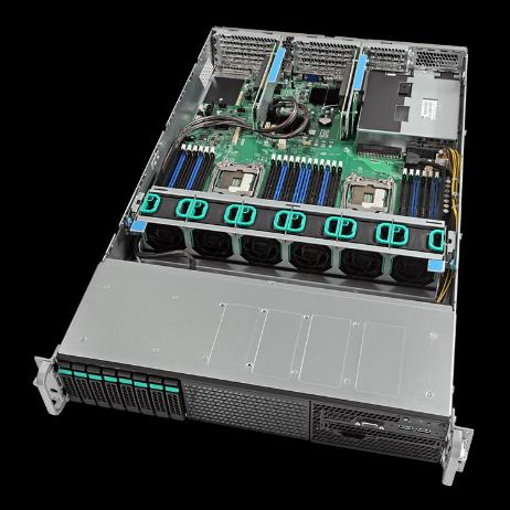 Intel Server Chassis step Aurum R8i 2222 Bauform / Höheneinheiten 19 / 2HE Chipsatz Intel C612 Sockel 2x LGA2011-v3 Prozessor Intel