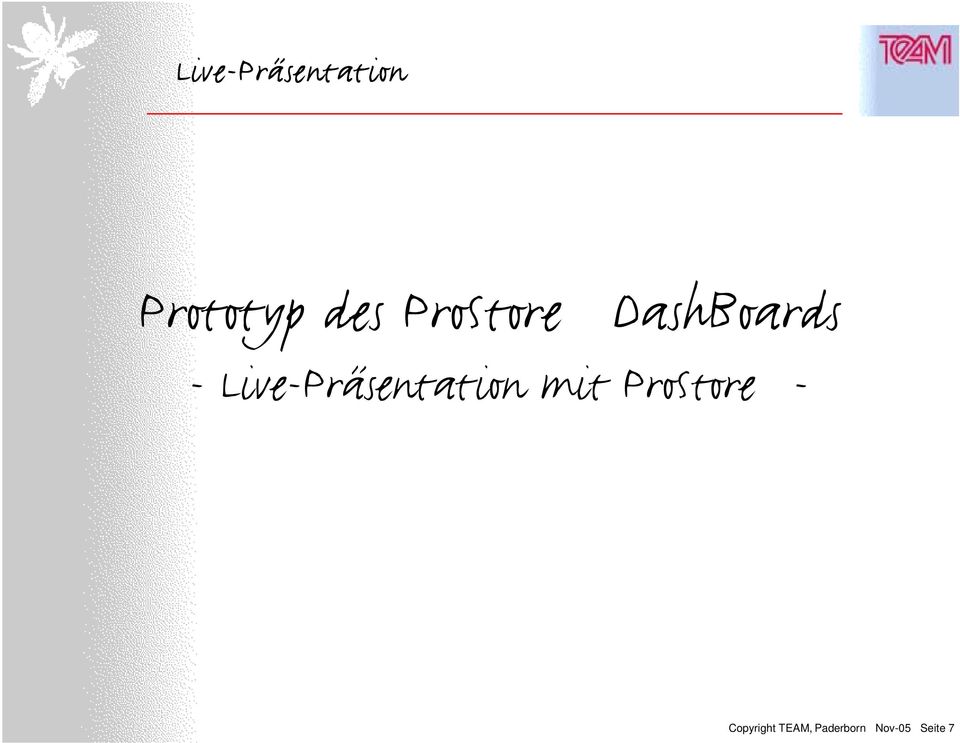 Live-Präsentation mit ProStore