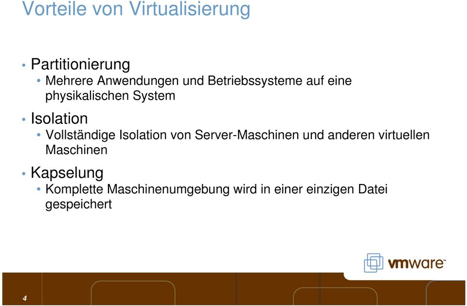 Isolation von Server-Maschinen und anderen virtuellen Maschinen