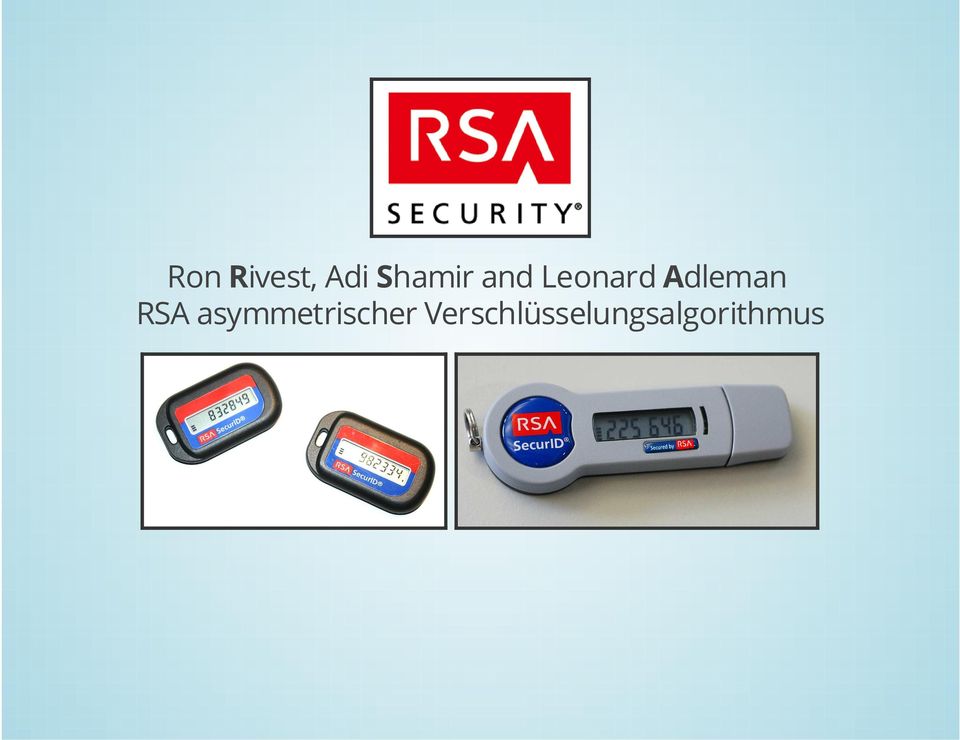 RSA asymmetrischer