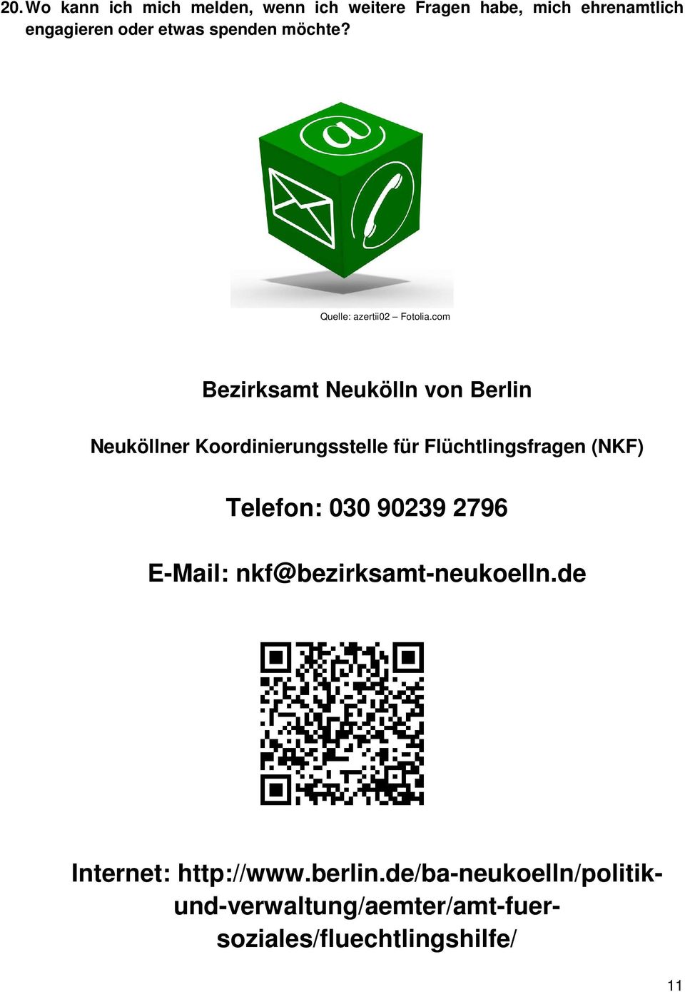 com Bezirksamt Neukölln von Berlin Neuköllner Koordinierungsstelle für Flüchtlingsfragen (NKF)
