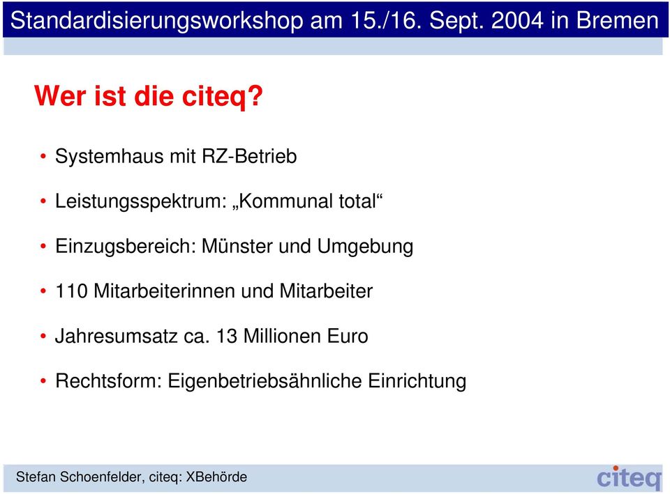 total Einzugsbereich: Münster und Umgebung 110