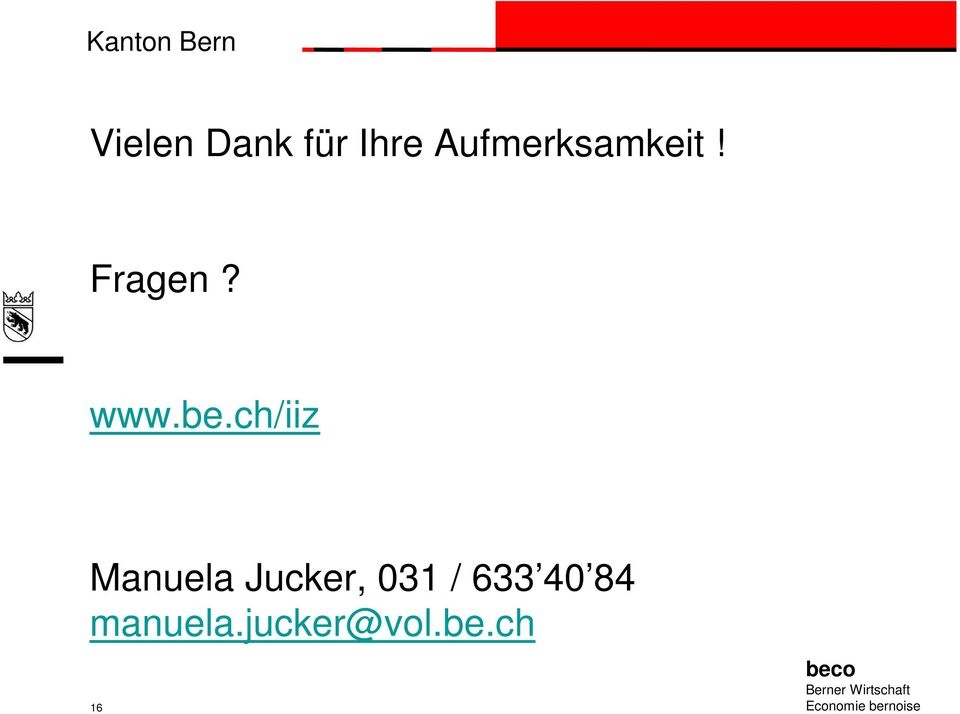 be.ch/iiz Manuela Jucker, 031