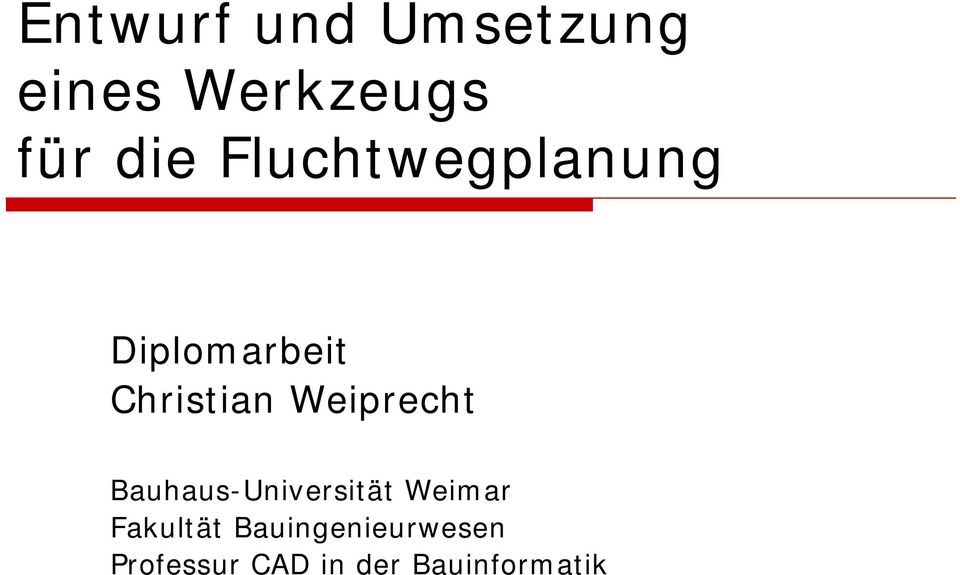 Weiprecht Bauhaus-Universität Weimar Fakultät