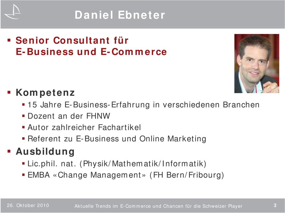 E-Business und Online Marketing Ausbildung Lic.phil. nat.