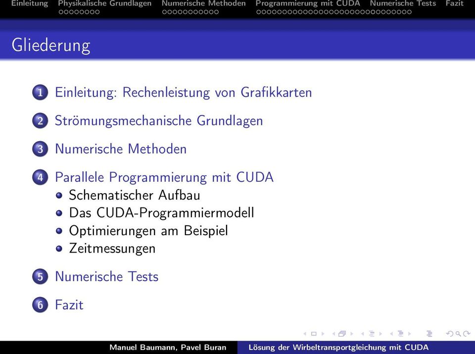 Programmierung mit CUDA Schematischer Aufbau Das