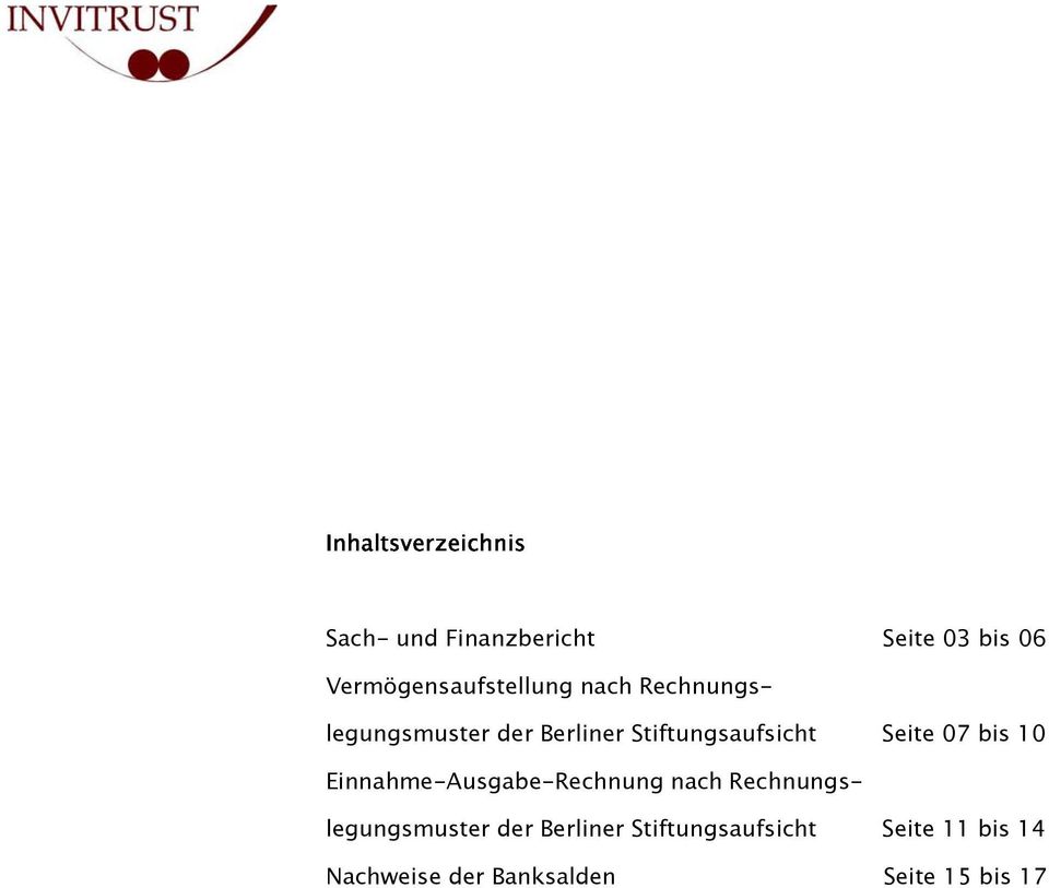 Einnahme-Ausgabe-Rechnung nach Rechnungslegungsmuster der Berliner