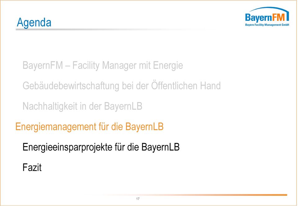 Nachhaltigkeit in der BayernLB Energiemanagement