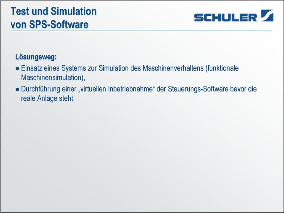 (funktionale Maschinensimulation), g Durchführung einer virtuellen