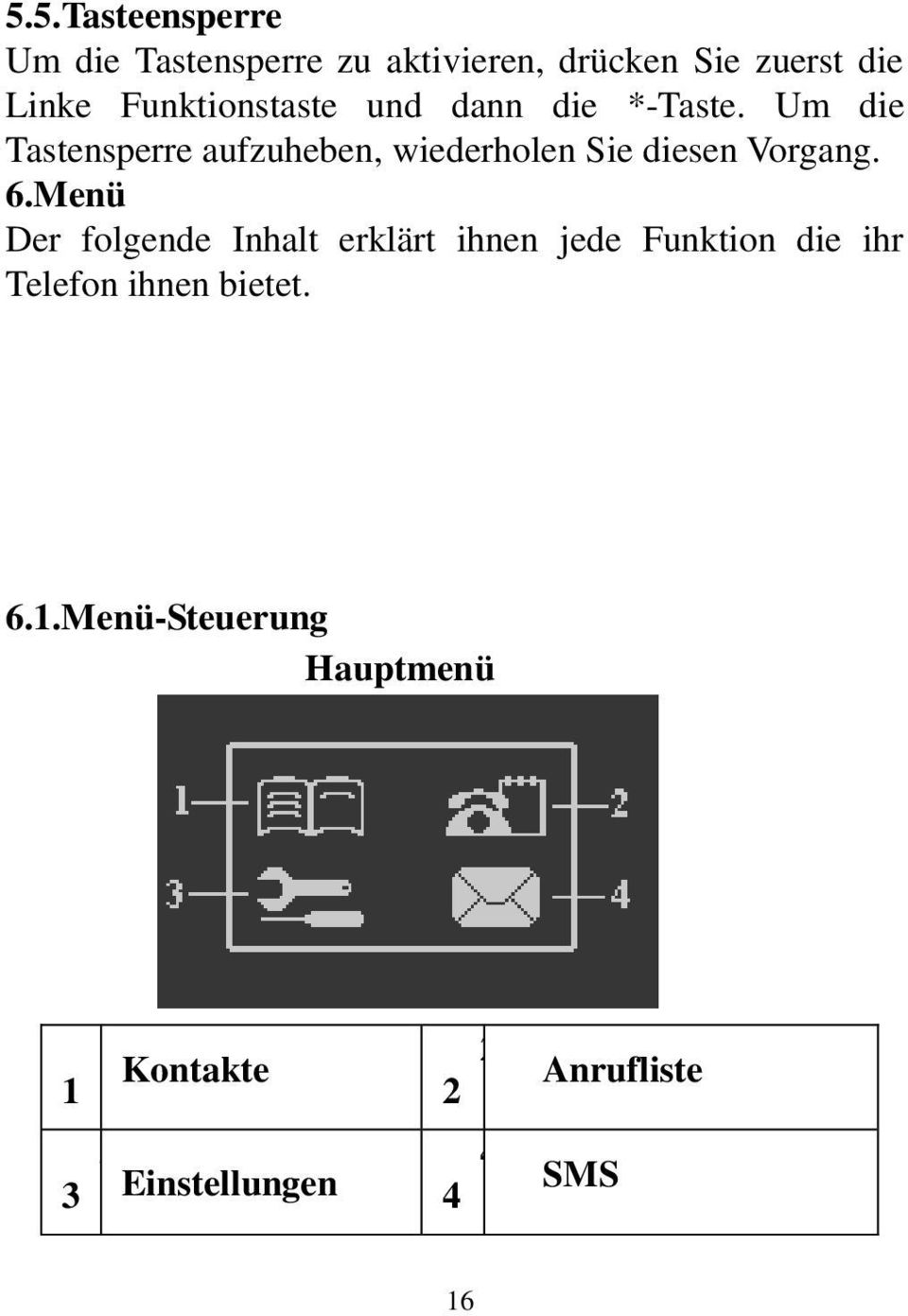 Um die Tastensperre aufzuheben, wiederholen Sie diesen Vorgang. 6.