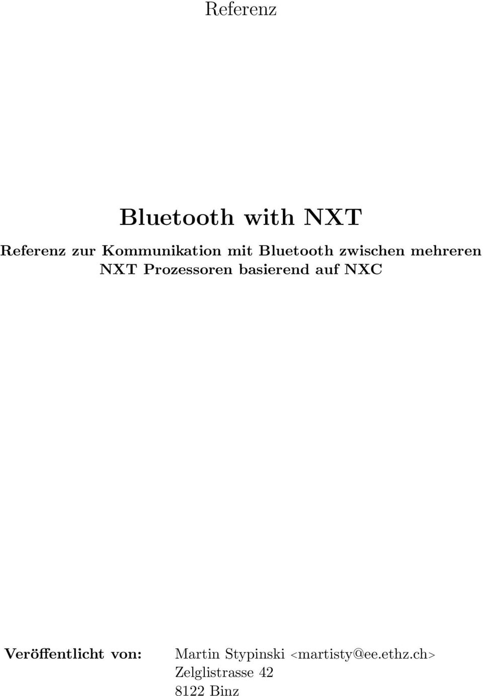 Prozessoren basierend auf NXC Veröffentlicht von: