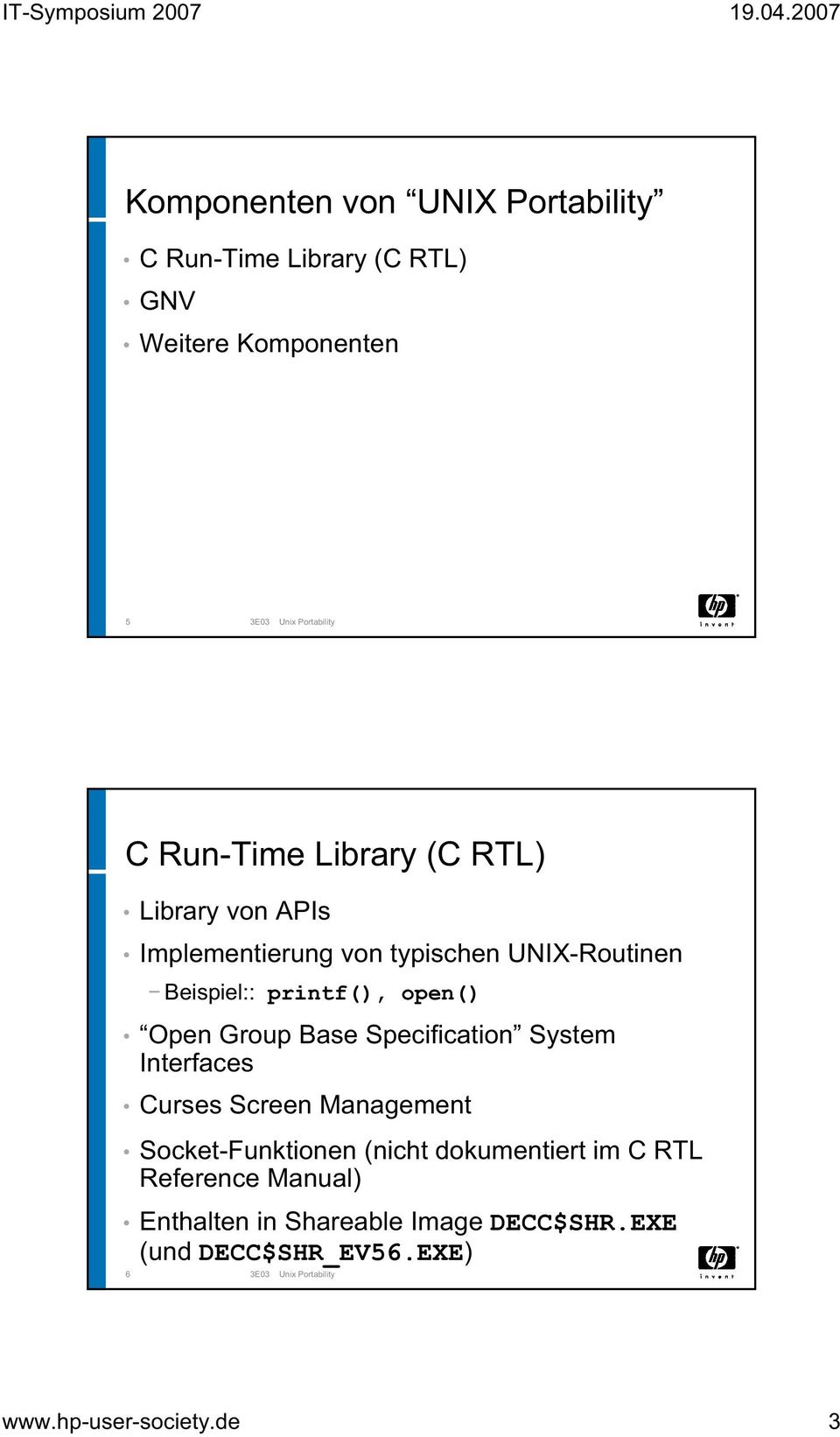 Specification System Interfaces Curses Screen Management Socket-Funktionen (nicht dokumentiert im C RTL Reference Manual)